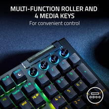 Load image into Gallery viewer, Razer BlackWidow V4 Mechanical Gaming Keyboard: Green Switches Tactile & Clicky - Chroma RGB - 6 Dedicated Macro Keys - Magnetic Wrist Rest - Doubleshot ABS Keycaps - Multi-Function Roller &Media Keys
