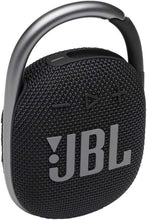 Load image into Gallery viewer, JBL Clip 4 - Portable Bluetooth speaker with a built-in battery, IP67 waterproof and dustproof, Compact size and great sound. - Black