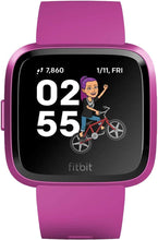 Load image into Gallery viewer, Fitbit Versa Lite Edition Smartwatch with S/L bands - White/Silver (Renewed)