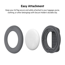 Load image into Gallery viewer, Belkin Apple AirTag Secure Holder with Clip - Durable Scratch Resistant Case Air Tag Spring Loaded Attach to Backpack, Clothing, and Luggage