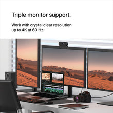 Load image into Gallery viewer, Belkin Connect 11-in-1 Universal USB-C Pro Dock w/ 3-Monitor Support, Silicon Motion Technology - Works with Mac, Windows, and Chromebook - 100W PD w/ 10Gbps Transfer Speeds & 2.5Gbps Ethernet - Grey