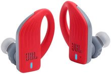 Load image into Gallery viewer, JBL Endurance Peak Waterproof Sport in-Ear Headphones with Built-in Remote and Microphone (Red) (Renewed)
