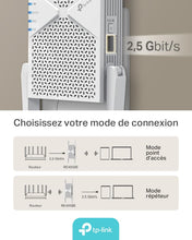 Load image into Gallery viewer, TP-Link RE405BE - BE6500 WLAN Signal Booster 7 Dual Band 6.5 Gbit/s with 2.5GbE Connection and EasyMesh Compatibility