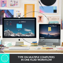 Load image into Gallery viewer, Logitech MX Keys Mini Minimalist Wireless Illuminated Keyboard, Compact, Bluetooth, Backlit, USB-C, Compatible with Apple macOS, iOS, Windows, Linux, Android, Metal Build - Pale Gray (Renewed)