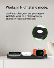 Load image into Gallery viewer, Belkin 3-in-1 MagSafe-Compatible Wireless Charging Pad with Qi2 15W - iPhone Charger - Fast Charging Wireless Charging Station for iPhone 16, 15, & 14 Series, AirPods, Apple Watch, & More