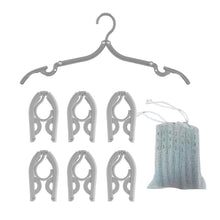 Load image into Gallery viewer, Conair Portable Clothes Hanger, Foldable Hanger Perfect for Travel, 7-piece set,Grey
