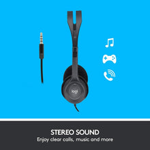 Load image into Gallery viewer, Logitech Stereo Headset H111 Analog - emea