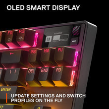 Load image into Gallery viewer, New SteelSeries Apex Pro TKL 2023 Ed.- World's Fastest Mechanical Gaming Keyboard - Adjustable Actuation - Esports Tenkeyless - OLED Screen - RGB - PBT Keycaps - USB-C (Renewed)