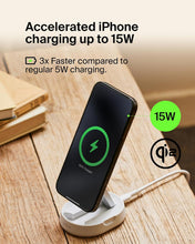 Load image into Gallery viewer, Belkin Convertible Magnetic Charging Stand 15W - MagSafe-Compatible Qi2-Certified Wireless Charging Station, iPhone Charger for Apple iPhone 16 Series, Airpods Pro, & More