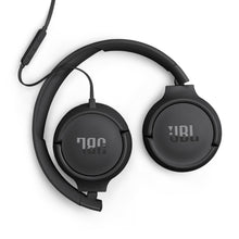 Load image into Gallery viewer, JBL Tune 520C - USB-C Wired on-Ear Headphones with Hi-Res Audio Support, JBL Pure Bass Sound, Comfort fit, USB-C connectivity, 3-Button Remote with Microphone and EQ presets Control (Black) (Renewed)