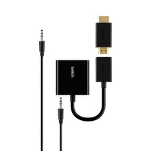Load image into Gallery viewer, Belkin HDMI to VGA Adapter Kit, Compatible with Apple TV 4thGen and Other Generations, Amazon Fire TV, Google Chromecast, Chromebooks, Intel Compute Stick and Other HDMI devices (B2B137-BLK)