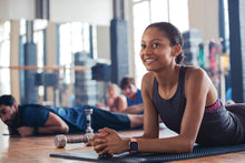 Load image into Gallery viewer, Fitbit Versa Lite Edition Smartwatch with S/L bands - White/Silver (Renewed)