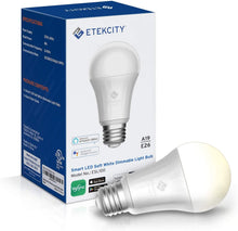 Load image into Gallery viewer, Etekcity ESL100 Smart Light Bulb That Works with Alexa, Google Home and IFTTT, 1 Count (Pack of 1), Soft White 2700K 806LM, 9W (60W Equivalent), No Hub Required
