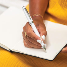 Load image into Gallery viewer, Cross Bailey Light Polished Resin Refillable Gel Ink Rollerball Pen, Medium Rollerball, Includes Premium Gift Box - Glossy White