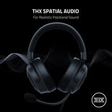 Load image into Gallery viewer, Razer Kraken V3 Wired USB Gaming Headset: Triforce Titanium 50mm Drivers - THX Spatial Audio - Chroma RGB Lighting - Hybrid Fabric & Leatherette Memory Foam Cushions - Detachable HyperClear Mic (Renewed)