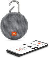 Load image into Gallery viewer, JBL Clip 3 Portable Waterproof Wireless Bluetooth Speaker - Gray