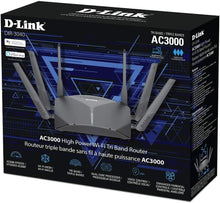 Load image into Gallery viewer, D-Link WiFi Router AC3000 Mesh Smart Internet Network Compatible with Alexa & Google Assistant, MU-MIMO Tri Band Gigabit Gaming Mesh (DIR-3040-US) (Renewed)