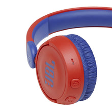 Load image into Gallery viewer, JBL Jr310BT Kids Wireless On-Ear Headphones - Bluetooth Headphones with Microphone, Safe Sound Under 85dB Volume, 30H Battery, Foldable, Comfort, Easy, Soft, Cool Colors (Red), Small