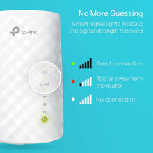 Load image into Gallery viewer, TP-Link AC750 WiFi Range Extender - Dual Band Cloud App Control Up to 750Mbps, One Button Setup Repeater, Internet Booster, Access Point Smart Home & Alexa Devices (RE220) (Renewed)