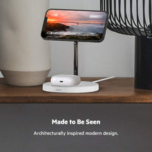 Load image into Gallery viewer, Belkin MagSafe 2-in-1 Wireless Charging Stand for Apple iPhone 13, 14, 15 & 16, & AirPods