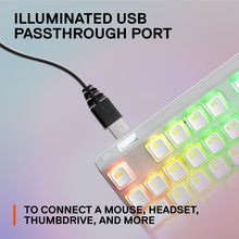 Load image into Gallery viewer, SteelSeries Apex 7 TKL Compact Mechanical Gaming Keyboard – OLED Smart Display – USB Passthrough and Media Controls – Linear and Quiet – RGB Backlit (Red Switch) - Ghost