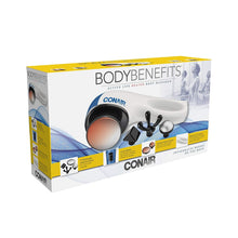 Load image into Gallery viewer, Conair Body Benefits Heated Body Massager, Hand Held Body Massager, 4 Massage Attachments Included
