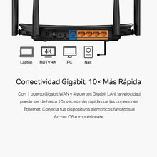 Load image into Gallery viewer, TP-Link Archer C6 IEEE 802.11AC Ethernet Wireless Router/Archer C6 (Renewed)
