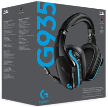 Load image into Gallery viewer, Logitech G935 Gaming Headset Kabellos mit 7.1 Surround Sound/Lightsync