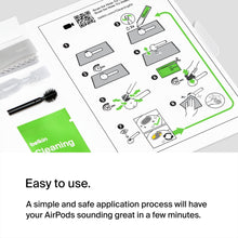 Load image into Gallery viewer, Belkin AirPods Cleaning Kit for One-Time Use – Fast, Easy, & Safe AirPod Cleaner Set, Safely Removes 99% of Earwax & Dirt, Restores Earbuds – Compatible with AirPods Gen 1, 2, & 3