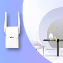 Load image into Gallery viewer, TP-Link AX1500 WiFi Extender Internet Booster, WiFi 6 Range Extender Covers up to 1500 sq.ft and 25 Devices,Dual Band up to 1.5Gbps Speed, AP Mode w/Gigabit Port, APP Setup, OneMesh Compatible(RE505X)