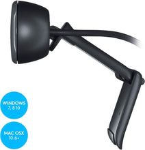 Load image into Gallery viewer, Logitech C270 HD Webcam, 720p, Widescreen HD Video Calling,Light Correction, Noise-Reducing Mic, For Skype, FaceTime, Hangouts, WebEx, PC/Mac/Laptop/Macbook/Tablet - Black