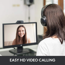 Load image into Gallery viewer, Logitech C270 HD Webcam, 720p, Widescreen HD Video Calling,Light Correction, Noise-Reducing Mic, For Skype, FaceTime, Hangouts, WebEx, PC/Mac/Laptop/Macbook/Tablet - Black
