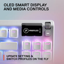 Load image into Gallery viewer, SteelSeries Apex 7 TKL Compact Mechanical Gaming Keyboard – OLED Smart Display – USB Passthrough and Media Controls – Linear and Quiet – RGB Backlit (Red Switch) - Ghost