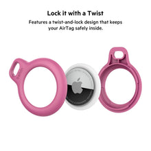 Load image into Gallery viewer, Belkin Apple Airtag Secure Holder with Strap - Apple Air Tag Keychain - Airtag Holder with Strap for Key Ring - Airtag Keychain Accessories - Scratch Resistant Airtag Case with Raised Edges
