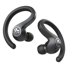 Load image into Gallery viewer, JLab Audio JBuds Air Sport True Wireless Bluetooth Earbuds + Charging Case - Black - IP66 Sweat Resistance - Class 1 Bluetooth 5 (Renewed)
