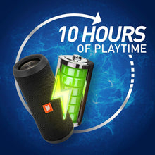 Load image into Gallery viewer, JBL Flip 3 Stealth Edition Waterproof Portable Bluetooth Speaker with Rich Deep Bass Black