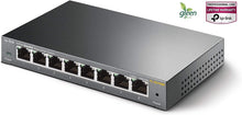 Load image into Gallery viewer, TP-Link 8-Port Gigabit Ethernet Easy Smart Switch | Unmanaged Pro | Plug and Play | Desktop | Sturdy Metal w/Shielded Ports | Limited Lifetime Replacement (TL-SG108E) (Renewed)