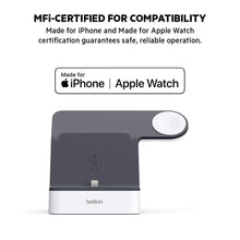 Load image into Gallery viewer, Belkin PowerHouse Charge Dock for Apple Watch + iPhone Charging Dock