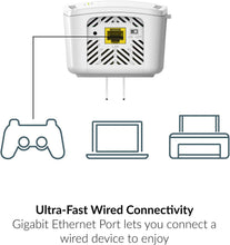 Load image into Gallery viewer, D-Link WiFi Range Extender Mesh Gigabit AC1750 Dual Band Plug in Wall Signal Booster Wireless or Ethernet Port Smart Home Access Point (DAP-1755-US)