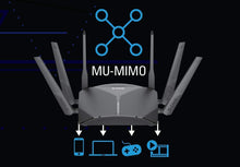 Load image into Gallery viewer, D-Link WiFi Router AC3000 Mesh Smart Internet Network Compatible with Alexa & Google Assistant, MU-MIMO Tri Band Gigabit Gaming Mesh (DIR-3040-US) (Renewed)