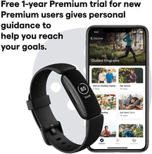 Load image into Gallery viewer, Fitbit Inspire 2 Health & Fitness Tracker with a Free 1-Year Fitbit Premium Trial, 24/7 Heart Rate, One Size (S & L Bands Included)