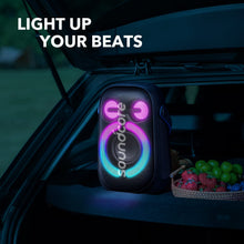 Load image into Gallery viewer, Soundcore Anker Rave Neo 2 Portable Speaker with 80W Stereo Sound, PartyCast 2.0, Light Show, IPX7 Waterproof (Floats on Water) 18H Playtime, Customizable EQ & Bass Up for Party, Tailgating, Backyard