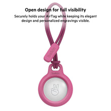 Load image into Gallery viewer, Belkin Apple Airtag Secure Holder with Strap - Apple Air Tag Keychain - Airtag Holder with Strap for Key Ring - Airtag Keychain Accessories - Scratch Resistant Airtag Case with Raised Edges