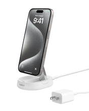 Load image into Gallery viewer, Belkin Convertible Magnetic Charging Stand 15W - MagSafe-Compatible Qi2-Certified Wireless Charging Station, iPhone Charger for Apple iPhone 16 Series, Airpods Pro, & More
