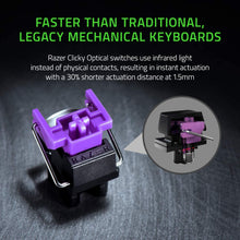 Load image into Gallery viewer, Razer Huntsman Mini 60% Gaming Keyboard: Fastest Keyboard Switches Ever - Clicky Optical Switches - Chroma RGB Lighting - PBT Keycaps - Onboard Memory - Classic Black