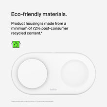 Load image into Gallery viewer, Belkin 3-in-1 MagSafe-Compatible Wireless Charging Pad with Qi2 15W - iPhone Charger - Fast Charging Wireless Charging Station for iPhone 17, 16, & 15 Series, AirPods, Apple Watch, & More - Black