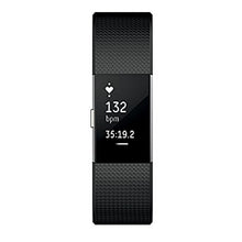 Load image into Gallery viewer, Fitbit Charge 2 Superwatch Wireless Smart Activity and Fitness Tracker + Heart Rate and Sleep Monitor Smart Wristband, Black, Small (5.5-6.7 in) (Non-Retail Packaging)