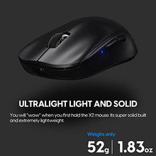 Load image into Gallery viewer, Pulsar Gaming Gears X2 Wireless Gaming Mouse, Ultra Lightweight, Symmetrical, 2.4 Ghz 1 ms, 26000 DPI, Optical Sensor PAW3395, TTC Gold Encoder (Renewed)