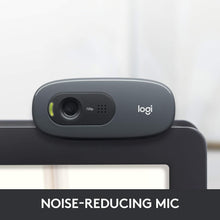 Load image into Gallery viewer, Logitech C270 HD Webcam, 720p, Widescreen HD Video Calling,Light Correction, Noise-Reducing Mic, For Skype, FaceTime, Hangouts, WebEx, PC/Mac/Laptop/Macbook/Tablet - Black