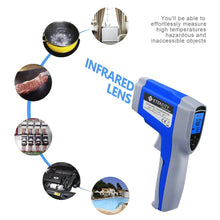 Load image into Gallery viewer, Etekcity Digital Thermometers Non-contact-58°F ~1022°F (-50°C ~ 550°C) ith Adjustable Emissivity & Max Measure for Meat Refrigerator Pool Oven, Blue